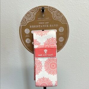 Oak & Reed Coral & White Resistance Band